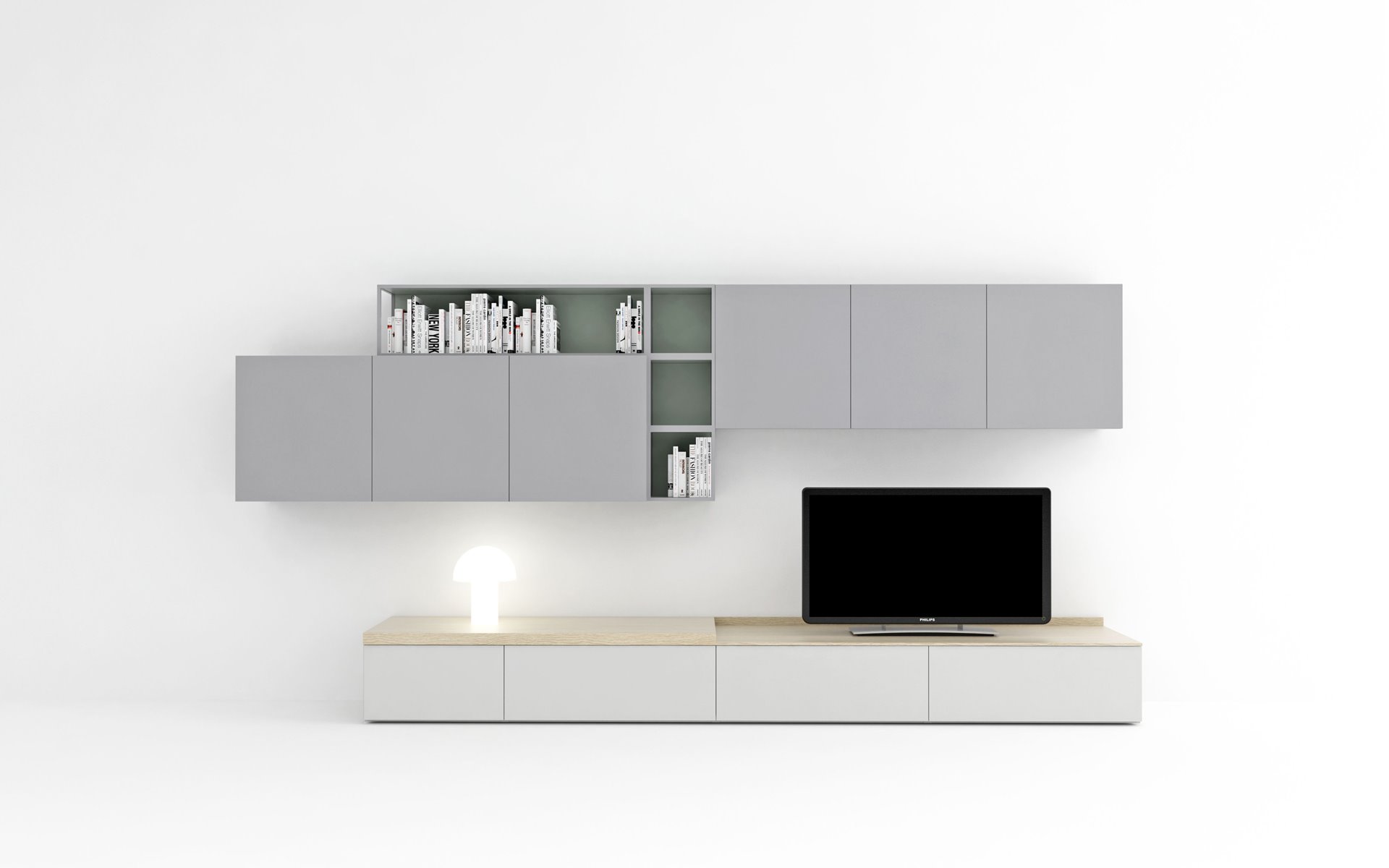 Wandkasten BedHabits Bookliving 10